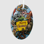 Weihnachtsschmuck Keramik Ornament (Vorderseite)