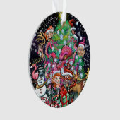 Weihnachtsschmuck Keramik Ornament (Vorderseite)