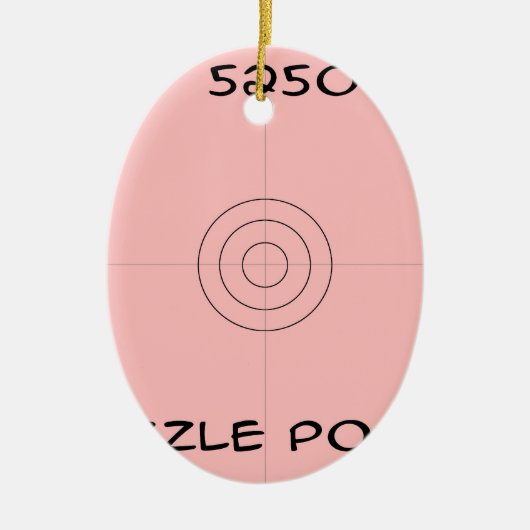 Weihnachtsschmuck - Keramik Oval (Vorne)