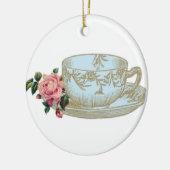 Weihnachtsschmuck Keramik Rundgang Teacup (Links)