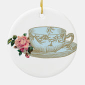 Weihnachtsschmuck Keramik Rundgang Teacup (Hinten)