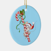 Weihnachtsschmuck - Keramik Santa Mouse (Rechts)