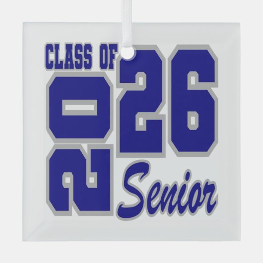 Weihnachtsschmuck-Klasse 2026 Glasschmuck Ornament Aus Glas (Vorderseite)