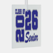 Weihnachtsschmuck-Klasse 2026 Glasschmuck Ornament Aus Glas (Vorderseite Rechts)