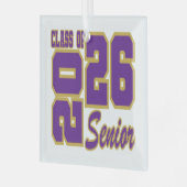 Weihnachtsschmuck-Klasse 2026 Glasschmuck Ornament Aus Glas (Vorderseite links)