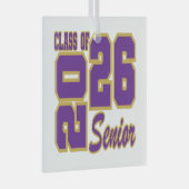 Weihnachtsschmuck-Klasse 2026 Glasschmuck Ornament Aus Glas (Vorderseite Rechts)