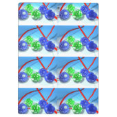 Weihnachtsschmuck Klemmbrett (Rückseite)