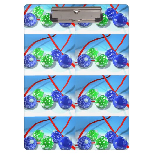 Weihnachtsschmuck Klemmbrett (Vorderseite)