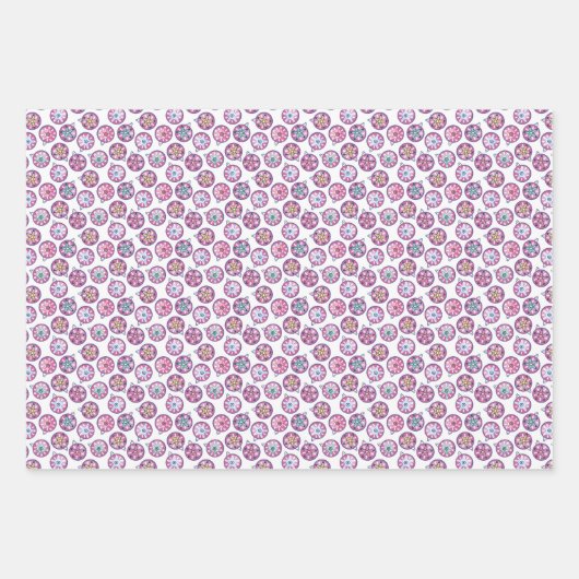 Weihnachtsschmuck, koordiniert geschenkpapier set (Vorderseite 3)