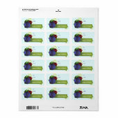 Weihnachtsschmuck Label Frohe Weihnachten Adressaufkleber (Vorne)