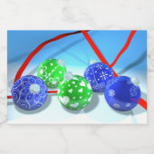 Weihnachtsschmuck Lebensmitteletikett (Einzelnes Label)