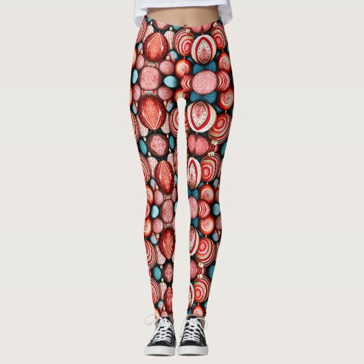 Weihnachtsschmuck Leggings (Vorderseite)