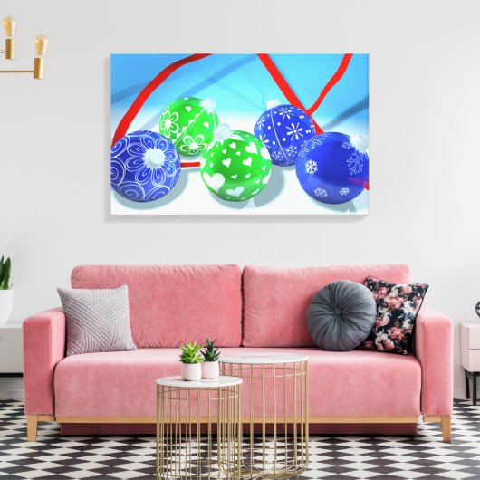 Weihnachtsschmuck Leinwanddruck (Insitu (Wohnzimmer))