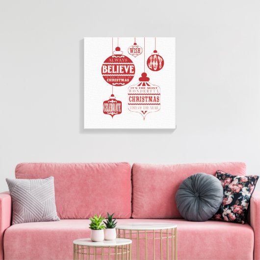 Weihnachtsschmuck Leinwanddruck (Insitu (Wohnzimmer))