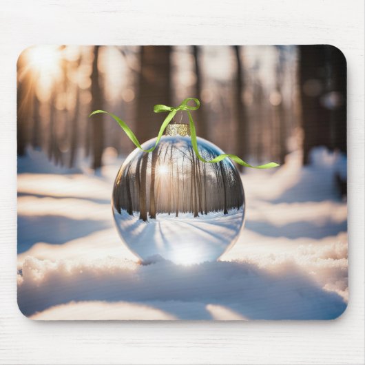 Weihnachtsschmuck Lens Ball Mousepad (Vorne)