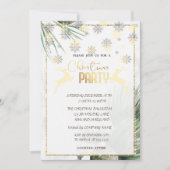 Weihnachtsschmuck,Liebe,Branches Weihnachtsfest Pa Einladung (Vorderseite)