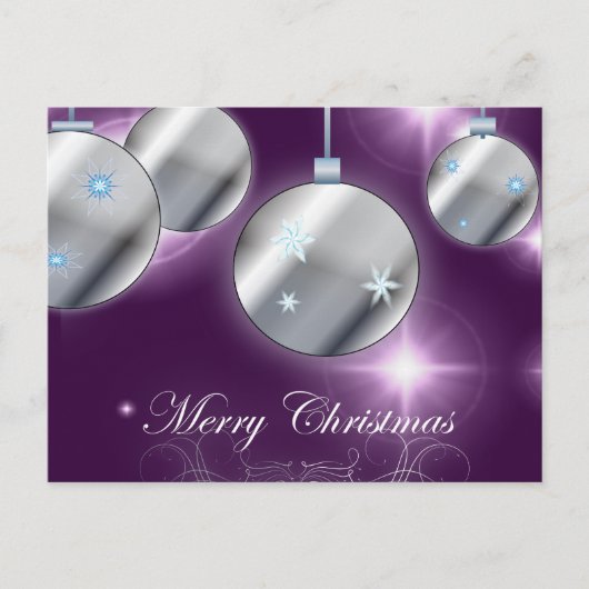 Weihnachtsschmuck Lila Weihnachten (Vorderseite)