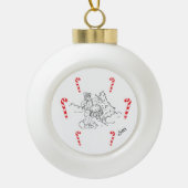Weihnachtsschmuck : Little Drummer Boy Keramik Kugel-Ornament (Vorderseite)