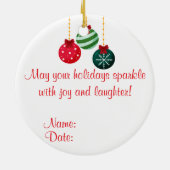 Weihnachtsschmuck - Machen Sie es zu einem wunderb (Hinten)