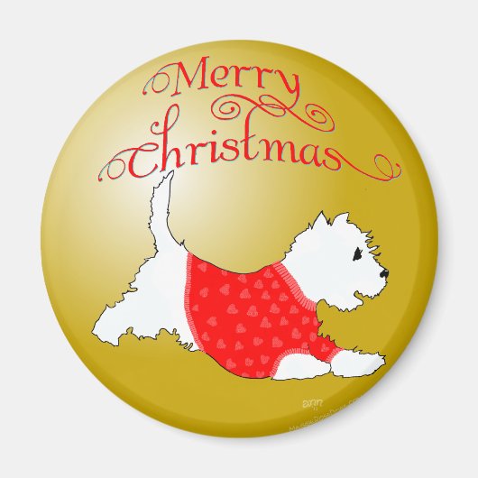 Weihnachtsschmuck Magnet (Vorne)