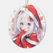 Weihnachtsschmuck, Manga-Geschenk, Anime-Dekor Keramik Ornament (Links)