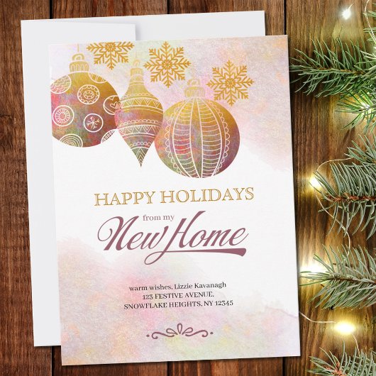 Weihnachtsschmuck meine neue Zuhause Holiday Movin Ankündigung