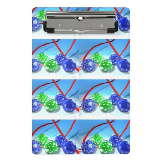 Weihnachtsschmuck Mini Klemmbrett (Vorderseite)