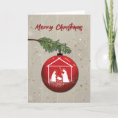 Weihnachtsschmuck mit Ärger Karte (Vorderseite)