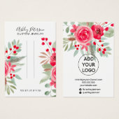 Weihnachtsschmuck mit Blumenmotiv (Vorne & Hinten)