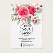 Weihnachtsschmuck mit Blumenmotiv (Rückseite)