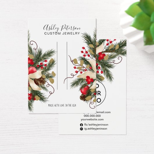 Weihnachtsschmuck mit Blumenzauber (Schreibtisch)