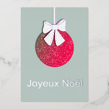 Weihnachtsschmuck mit Bow Joyeux Weihnachten