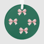 Weihnachtsschmuck mit Bow Ornament (Rückseite)