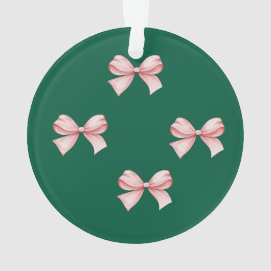 Weihnachtsschmuck mit Bow Ornament (Rückseite)