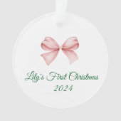 Weihnachtsschmuck mit Bow Ornament (Vorderseite)