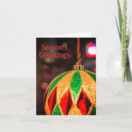 Weihnachtsschmuck mit Diamantmuster Feiertagskarte