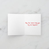 Weihnachtsschmuck mit Diamantmuster Feiertagskarte (Innenseite)