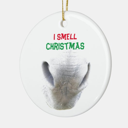 Weihnachtsschmuck mit Eselnase (Links)