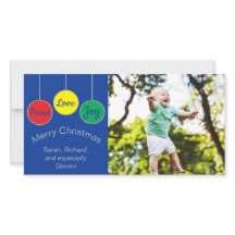 Weihnachtsschmuck mit Fotokarte 2 Seiten