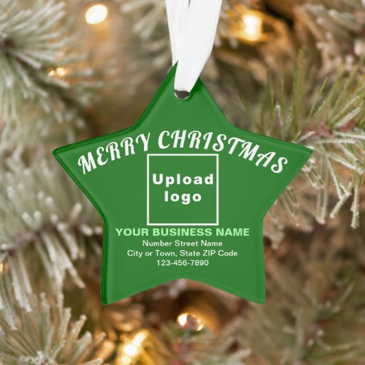 Weihnachtsschmuck mit grünem Star Ornament (Baum)