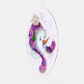 Weihnachtsschmuck mit Happy Snowman - Funny (Vorderseite links)