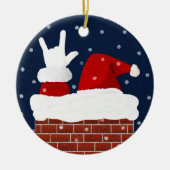 Weihnachtsschmuck mit I Liebe Sie in ASL (Vorne)