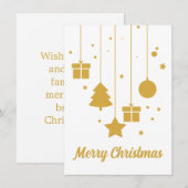 Weihnachtsschmuck mit individueller Message Card (Vorne/Hinten)