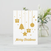 Weihnachtsschmuck mit individueller Message Card (Stehend Vorderseite)
