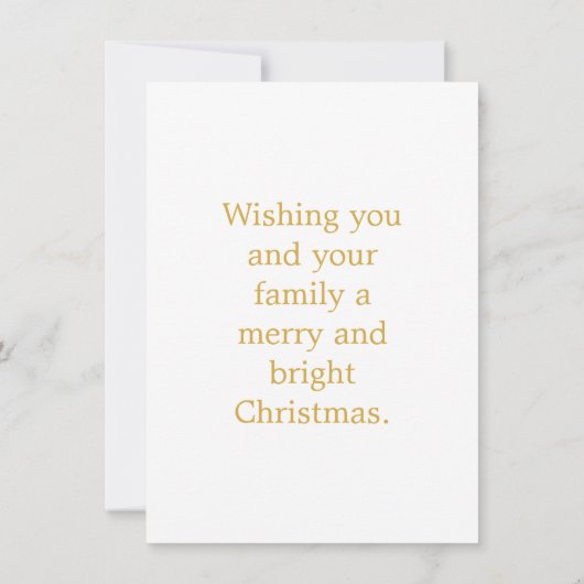 Weihnachtsschmuck mit individueller Message Card (Rückseite)