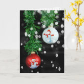 Weihnachtsschmuck mit Kleider Karte (Gelbe Blume)