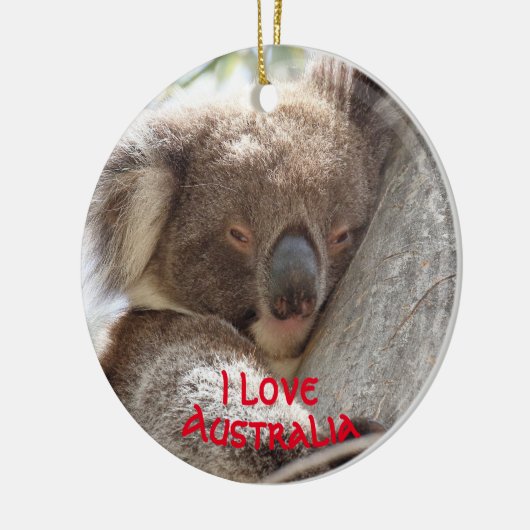 Weihnachtsschmuck mit Koala (Links)