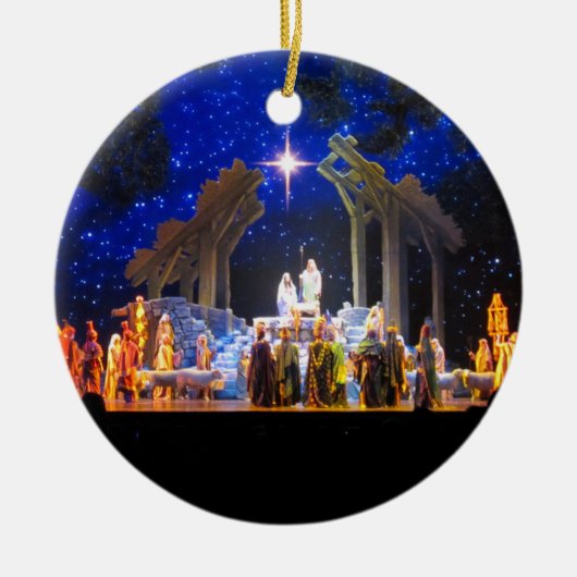 Weihnachtsschmuck mit Krippe (Vorne)