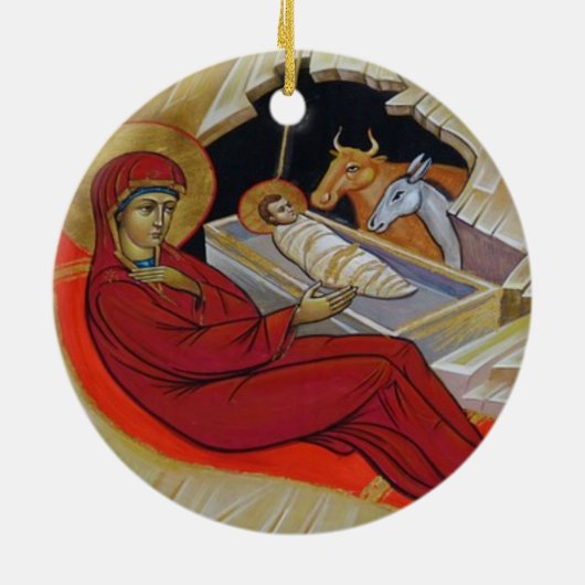 Weihnachtsschmuck mit Krippe (Hinten)