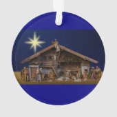 Weihnachtsschmuck mit Krippe Ornament (Rückseite)